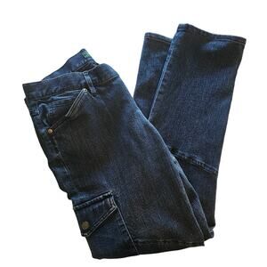 LRL Lauren Jeans Company Cargo Moto Jeans Size 10